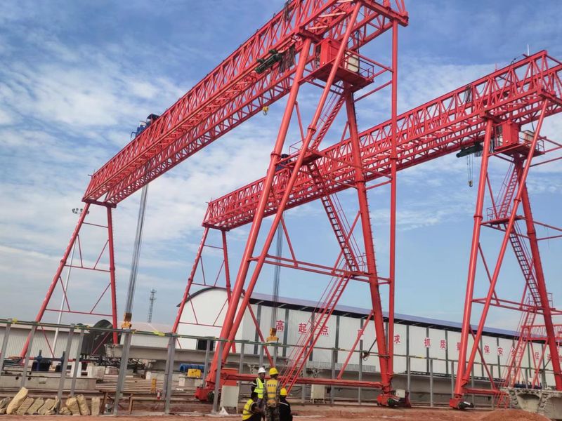 湖南株洲醴娄高速MG100/10T-43M-14M龙门吊MH10T-40M-9M电动葫芦龙门吊