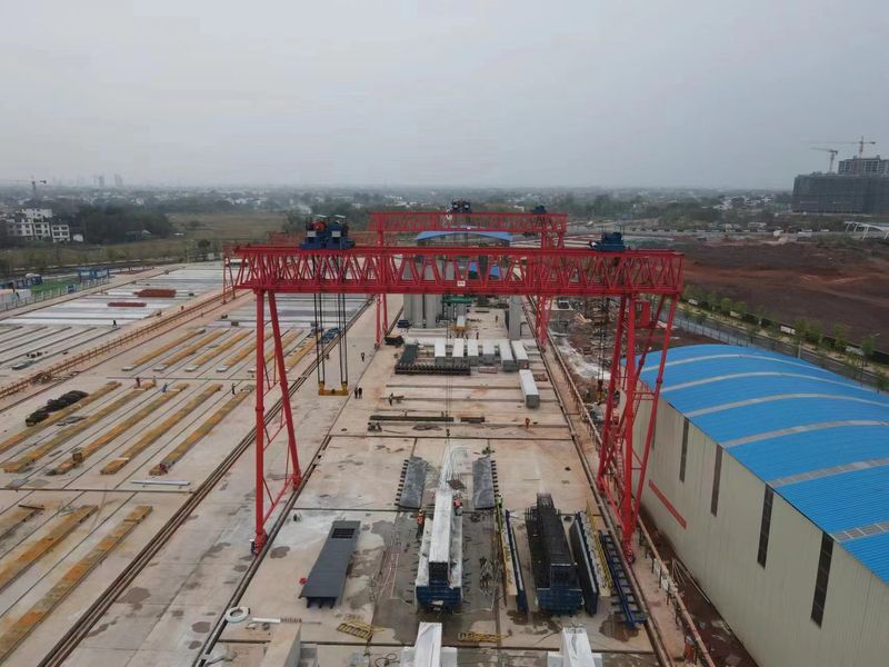 中冶集团赣州赣南大道项目MG160T/10T-30M-21M龙门吊